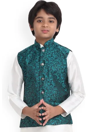 Kraft Boys Woven Design Nehru Jacket