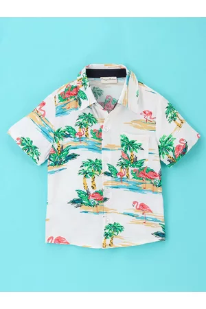 CrayonFlakes Boys Coversational Printed Casual Shirt