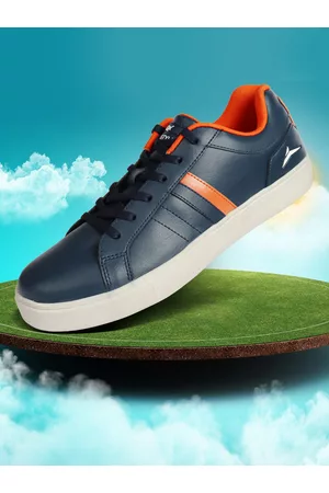 JQR Men STYLE-003 Blue Colourblocked Lightweight Memory Foam Contrast Sole Sneakers