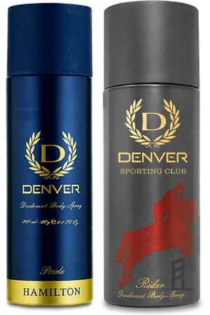 Denver Men Set of Hamilton Pride & Sporting Club Rider Deodorant Body Sprays-200ml each