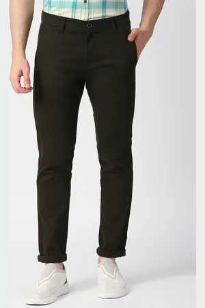 DRAGON HILL Men Slim Fit Cotton Trousers