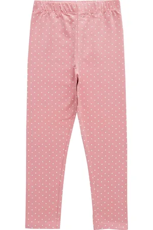Juscubs Girls Polka Dot Printed Cotton Ankle-Length Leggings
