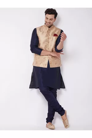 Vera Mont Women Kurtas with Dhoti Pants - Mandarin Collar Regular Kurta With Dhoti Pants & Nehru Jacket
