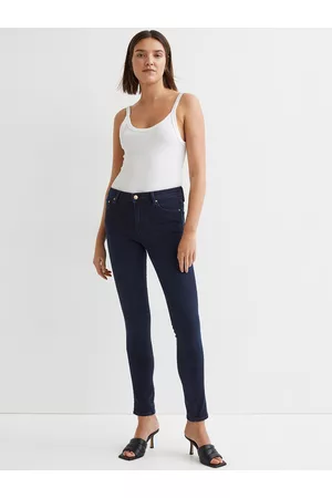 H&M Women Black Shaping Skinny Regular Jeans