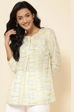 Fabindia Abstract Printed Regular Top