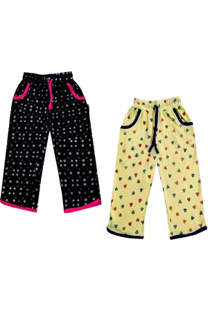 IndiWeaves Girls Pack of 2 Mid-Rise Cotton Printed Capris