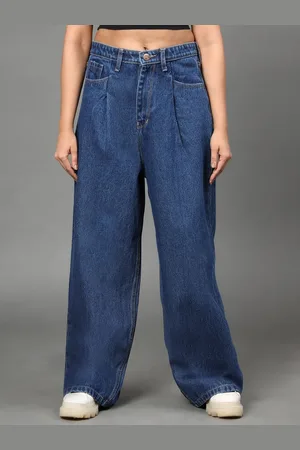 AngelFab Women Jean Relaxed Fit High-Rise Jeans