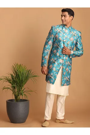 Vastramay Men Printed Sherwani Set
