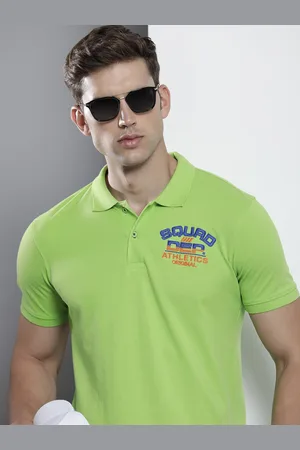 The Indian Garage Co Men Polo Collar Applique T-shirt