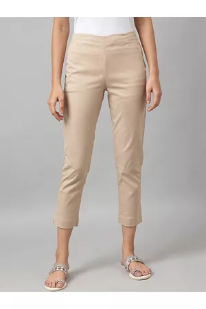 W Omen Slim Fit Mid-Rise Cigarette Trousers
