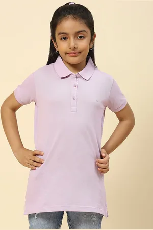 Monte Carlo Girls Polo Collar Pure Cotton T-shirt