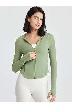 JC Collection Women Lightweight Rapid-dry Crop Sporty Jacket