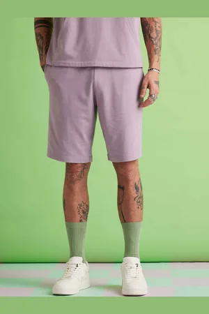 Muvazo Men Mid-Rise Casual Cotton Shorts