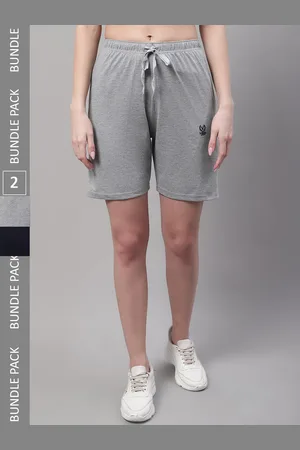 VIMAL JONNEY Women Pack Of 2 Cotton Sports Shorts