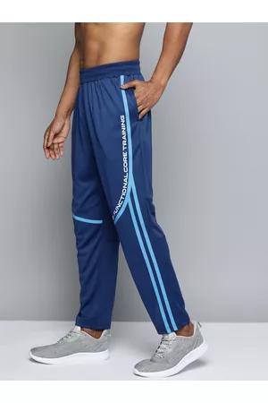 HRX Men Sports Trousers - Training Men Rapid-Dry Typography Track Pants