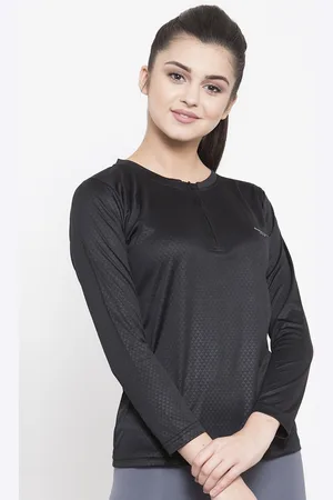 Boston Club Women Black Dri-FIT Pockets T-shirt