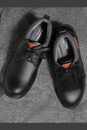 Buckaroo Men Black Vegan Leather Derbys