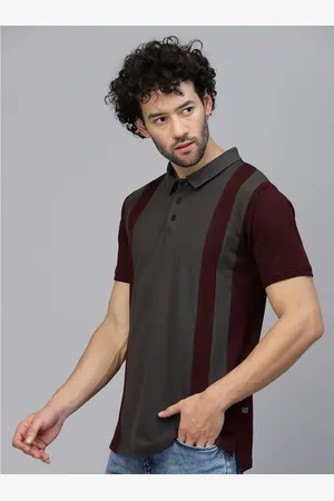 Rigo Colourblocked Polo Collar Cotton T-shirt