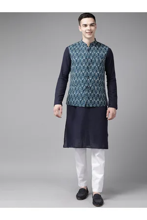 See Designs Printed Pure Cotton Nehru Jacket