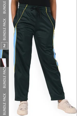 IndiWeaves Girls Pack Of 2 Relaxed Fit Track Pants