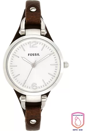 Fossil Women Watches - Women Silver-Toned Georgia Analogue Watch ES3060