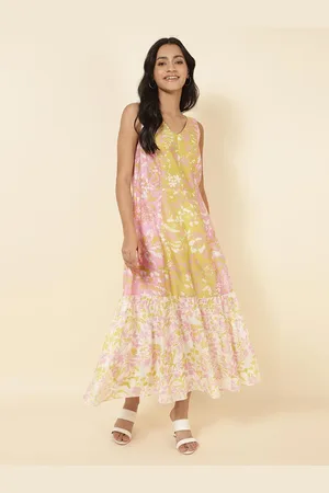 Fabindia Floral Printed Maxi Dress