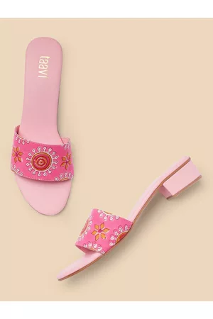 Taavi Floral Printed Block Heels