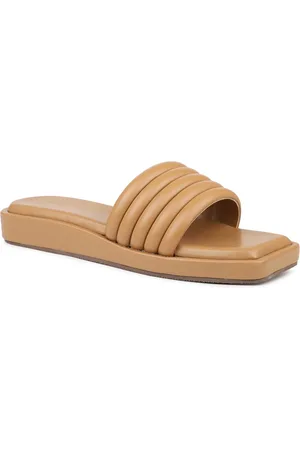 Inc 5 Women Textured Open Toe Flats