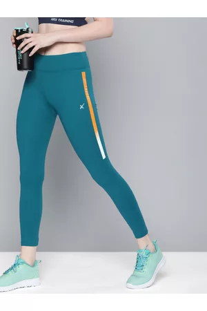 HRX Women Sports Leggings - Women Printed Rapid-Dry Skinny Fit Training Tights