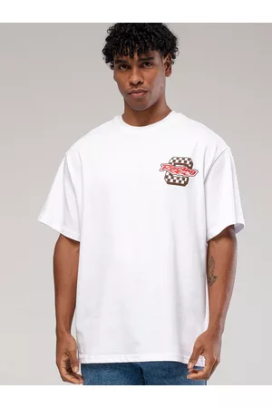 Catch Typography Printed Drop-Shoulder Sleeves Pure Cotton Loose Fit T-shirt