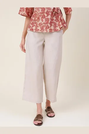 Fabindia Women Linen Comfort Trousers