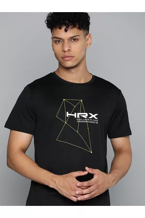 HRX Sports T-shirts - Rapid Dry Brand Logo Printed Sports T-shirt