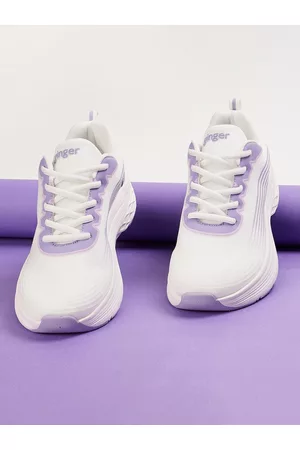 Lifestyle Women Woven Design Lace-Up Sneakers