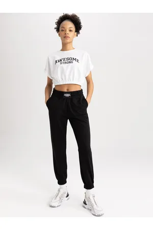 DeFacto Women Mid-Rise Joggers Trousers