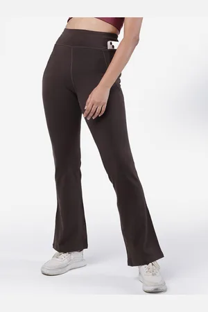 BlissClub Women Comfort Flared High Rise Travel Features Bootcut Trousers