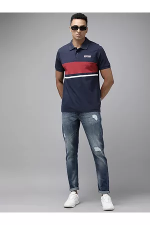 Roadster Men Polo Shirts - The Lifestyle Co. Men Polo Collar Pure Cotton T-shirt