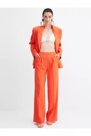 Trendyol Women Trousers - Women Mid-Rise Parallel Trousers
