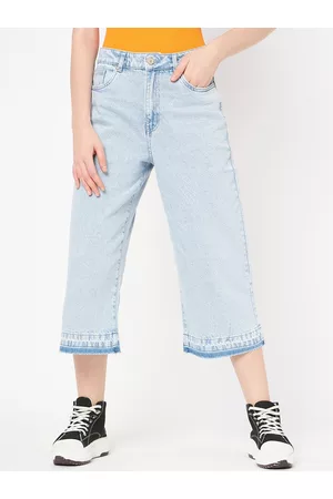 MADAME Women Mid Rise Cotton Jeans