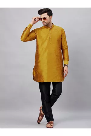 Vera Mont Women Ethnic Waistcoats - Mandarin Collar Curved Hem Straight Kurta with Trousers