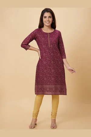 Globus Ethnic Motifs Printed Straight Cotton Kurta