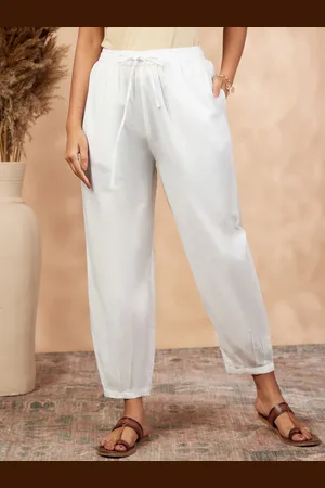 IMARA Womens Cotton Regular Trousers