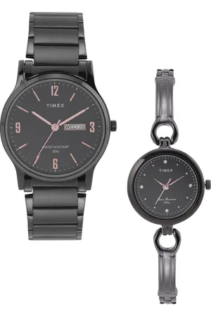 Timex Classics Set of 2 Bracelet Style Straps Analogue His & Her Watches TW00PR264