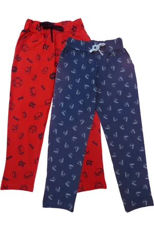 Clothe Funn Boys Pack Of 2 Printed Cotton Track Pants