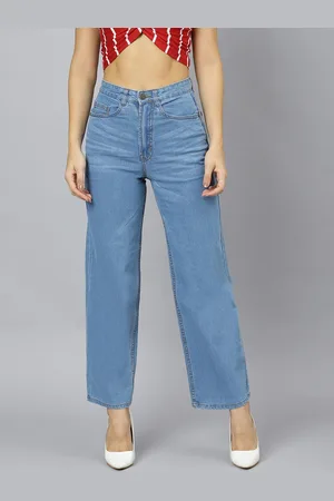 BAESD Women Flared High-Rise Stretchable Jeans