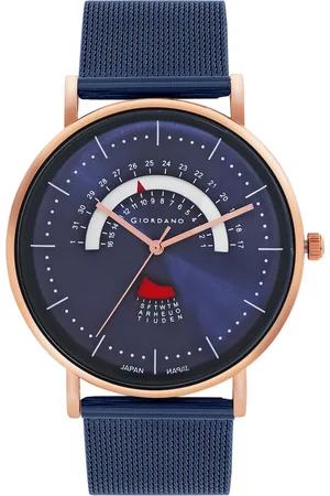 Giordano Men Dial & Stainless Steel Bracelet Style Straps Analogue Watch GZ-50073-44