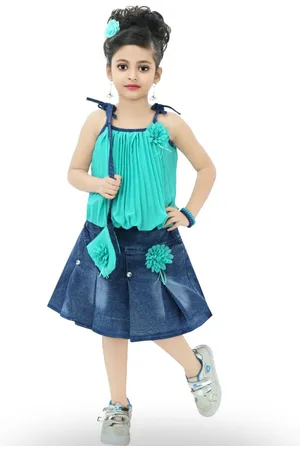 BAESD Girls Sleeveless Top with Skirt