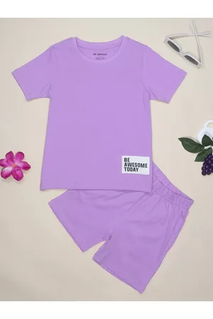 BE AWARA Kids Pure Cotton Clothing Set