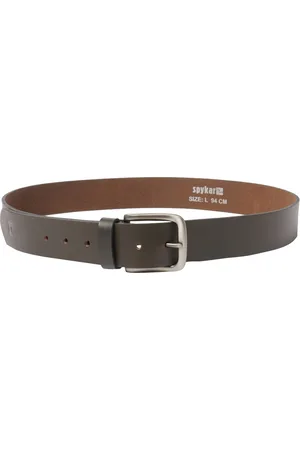SPYKAR Men Olive Green Leather Belt
