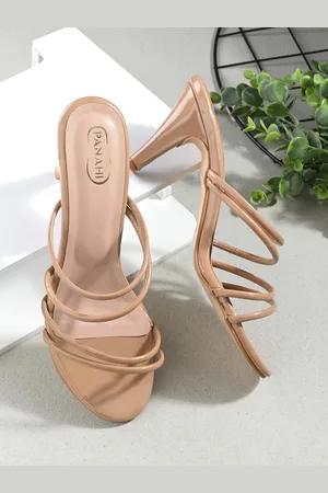 PANAHI Strappy Open Toe Slim Heels