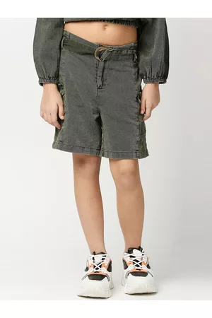 Pepe Jeans Girls Mid-Rise Pure Cotton Shorts